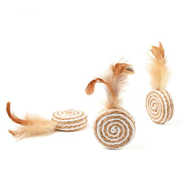 cat toys cats durable scratch claw grinding toy pet interactive playing sisal round disc and feather supplies
cat toys cats durable scratch claw grinding toy pet interactive playing sisal round disc and feather supplies