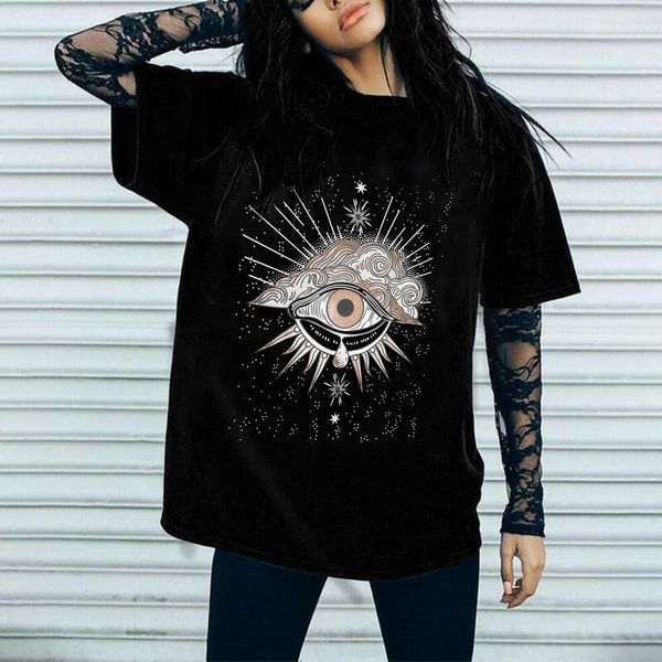 women's t-shirt womens summer t shirt eyes casual loose plus size short sleeve o neck woman tees female poleras mujer, White
women's t-shirt womens summer t shirt eyes casual loose plus size short sleeve o neck woman tees female poleras mujer, White