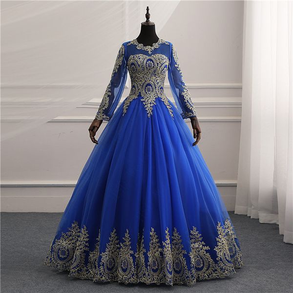 amandabridal royal blue backless vintage long sleeve quinceanera dresses with gold lace embroidery ball gown floor length tulle formal girls, Black
amandabridal royal blue backless vintage long sleeve quinceanera dresses with gold lace embroidery ball gown floor length tulle formal girls, Black