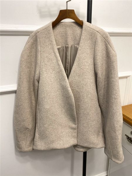 women's wool & blends coats autumn and winter short jacket women v-neck long sleeve female coat with po as2e, Black
women's wool & blends coats autumn and winter short jacket women v-neck long sleeve female coat with po as2e, Black