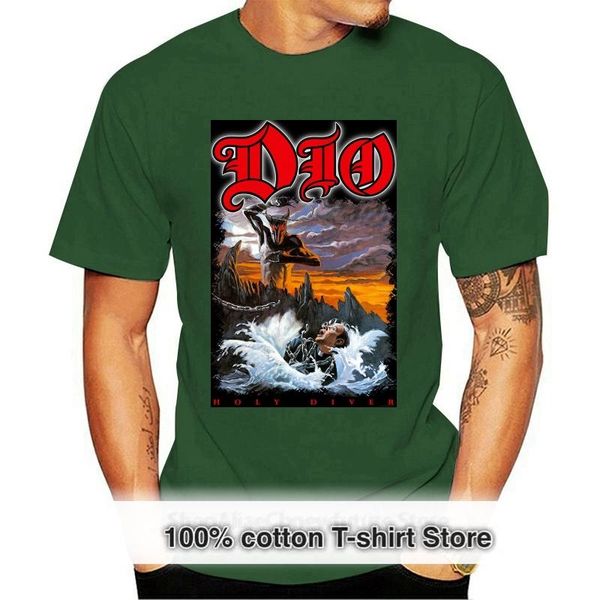 men's t-shirts dio holy diver t shirt, White;black
men's t-shirts dio holy diver t shirt, White;black