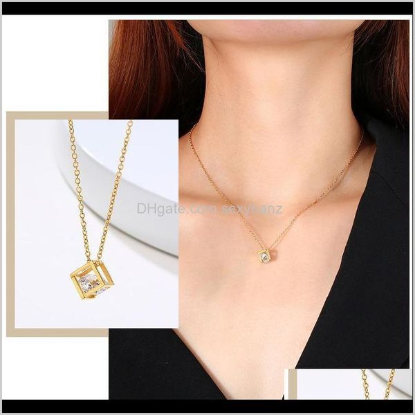 & pendants drop delivery 2021 chic hollow cube pendant necklaces for women gold color stainless steel metal coin charms choker collar gifts, Silver
& pendants drop delivery 2021 chic hollow cube pendant necklaces for women gold color stainless steel metal coin charms choker collar gifts, Silver