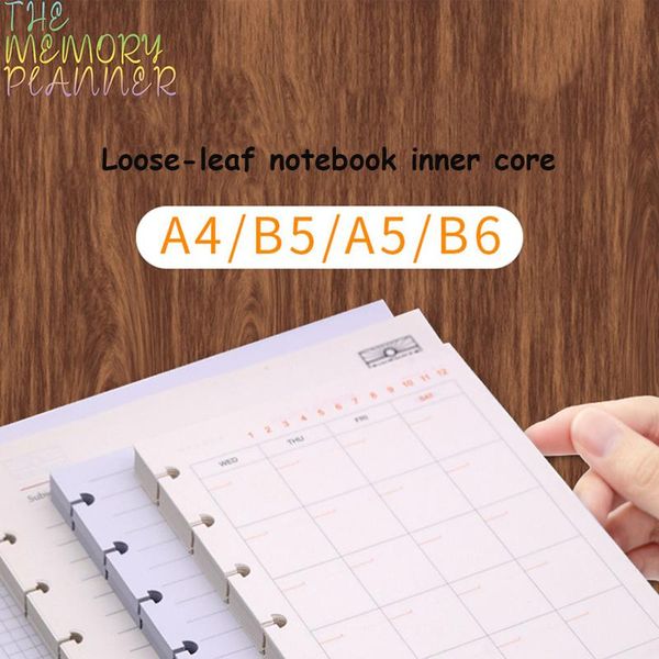 the memory & planner mushroom hole notebook loose leaf core a4 / b5 a5 b6 60 sheet set notepads, Purple;pink
the memory & planner mushroom hole notebook loose leaf core a4 / b5 a5 b6 60 sheet set notepads, Purple;pink