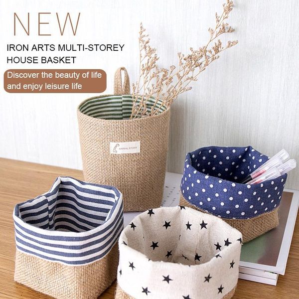 storage baskets cotton linen bag deskbasket hanging sundries cosmetic box home decor organizer container
storage baskets cotton linen bag deskbasket hanging sundries cosmetic box home decor organizer container