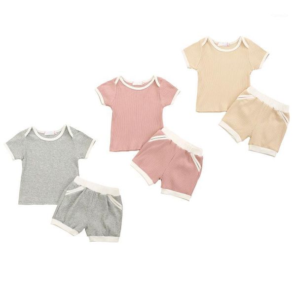 clothing sets 2 pcs born ribbed outfits children baby girls boys color block short sleeve round neck t-shirt + shorts summer, White
clothing sets 2 pcs born ribbed outfits children baby girls boys color block short sleeve round neck t-shirt + shorts summer, White