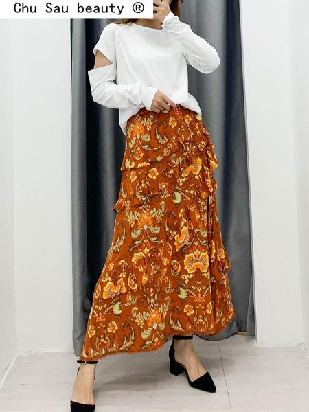 skirts chu sau beauty fashion boho vintage print midi skirt women holiday chic summer ruffles elastic waist beach long mujer, Black
skirts chu sau beauty fashion boho vintage print midi skirt women holiday chic summer ruffles elastic waist beach long mujer, Black
