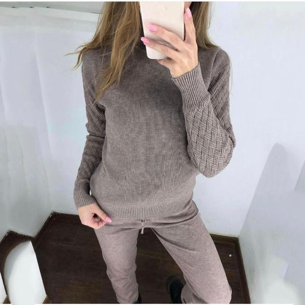 two piece dress sports knitted tracksuit women solid 2 set turtleneck pullover sweatshirts pants jumper suit clothing, White
two piece dress sports knitted tracksuit women solid 2 set turtleneck pullover sweatshirts pants jumper suit clothing, White