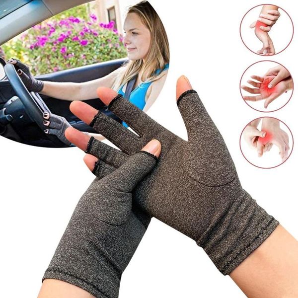 pair compression arthritis gloves wrist support cotton joint pain relief hand brace women men fingers therapy, Black;red
pair compression arthritis gloves wrist support cotton joint pain relief hand brace women men fingers therapy, Black;red