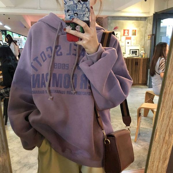 women's hoodies & sweatshirts hoodie hooded sweater autumn winter korean ins fashion lazy wind bf loose student plush thickened coat ep, Black
women's hoodies & sweatshirts hoodie hooded sweater autumn winter korean ins fashion lazy wind bf loose student plush thickened coat ep, Black