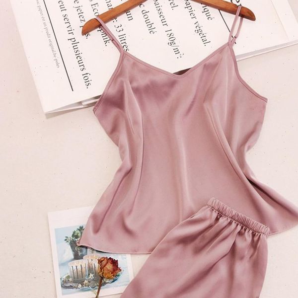 pajamas set summer women sleepwear imitation lingerie silk v neck camis boyshorts 2 piece sets s xl, Black;red
pajamas set summer women sleepwear imitation lingerie silk v neck camis boyshorts 2 piece sets s xl, Black;red