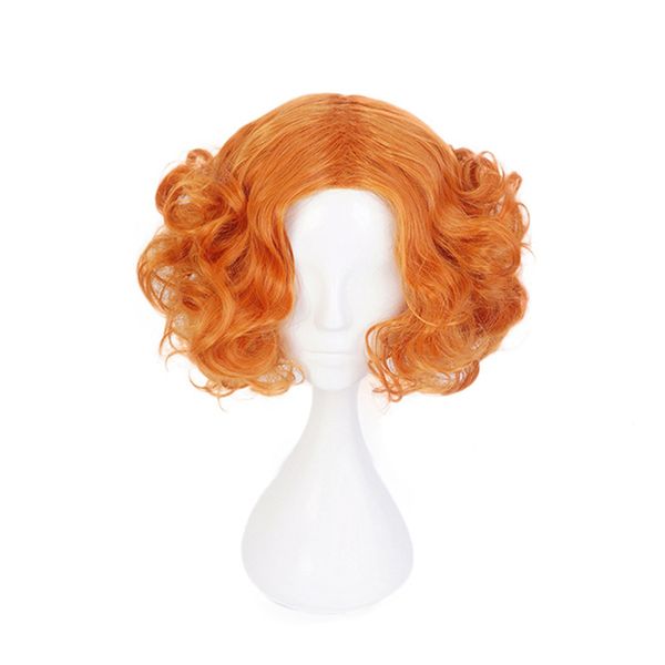 alice in wonderland 2 mad hatter tarrant high cosplay wig short orange curly heat resistant synthetic hair wig perucas, Black
alice in wonderland 2 mad hatter tarrant high cosplay wig short orange curly heat resistant synthetic hair wig perucas, Black