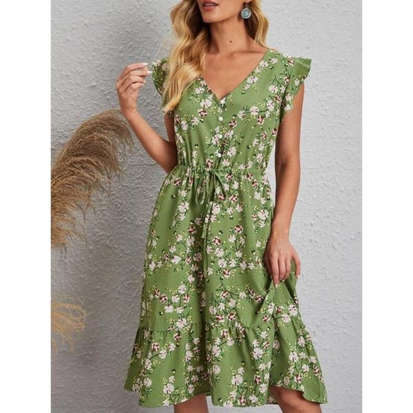 casual dresses women summer v neck floral print boho beach dress fashion sleeveless butterfly medium length, Black;gray
casual dresses women summer v neck floral print boho beach dress fashion sleeveless butterfly medium length, Black;gray