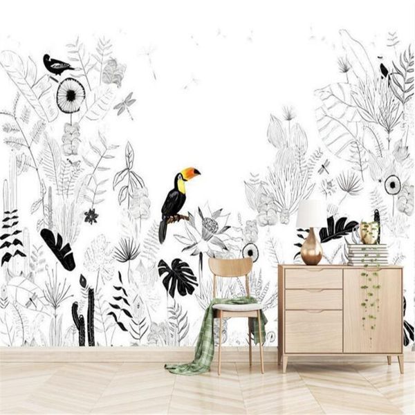 custom 3d mural wallpaper french landscape tropical rainforest animals and plants living room dining background wall wallpapers
custom 3d mural wallpaper french landscape tropical rainforest animals and plants living room dining background wall wallpapers