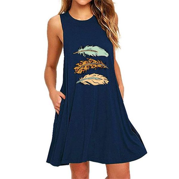 casual dresses oversize plus size women's 2021 summer three feathers printed sleeveless dress beach pocket a-line slim, Black;gray
casual dresses oversize plus size women's 2021 summer three feathers printed sleeveless dress beach pocket a-line slim, Black;gray