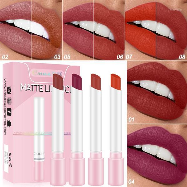 4pcs/set cigarette lipstick by cmaadu red brown nude pigment long lasting waterproof pink style velvet matte hf1901
4pcs/set cigarette lipstick by cmaadu red brown nude pigment long lasting waterproof pink style velvet matte hf1901