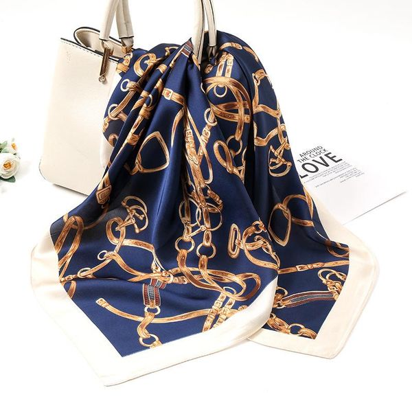 scarves korean version of imitation silk satin chain printing all-match scarf square gift small four seasons print outdoor, Blue;gray
scarves korean version of imitation silk satin chain printing all-match scarf square gift small four seasons print outdoor, Blue;gray