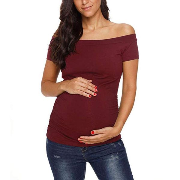maternity & tees women pregnancy short sleeve off shoulder nusring clothes summer fashion wear, White
maternity & tees women pregnancy short sleeve off shoulder nusring clothes summer fashion wear, White