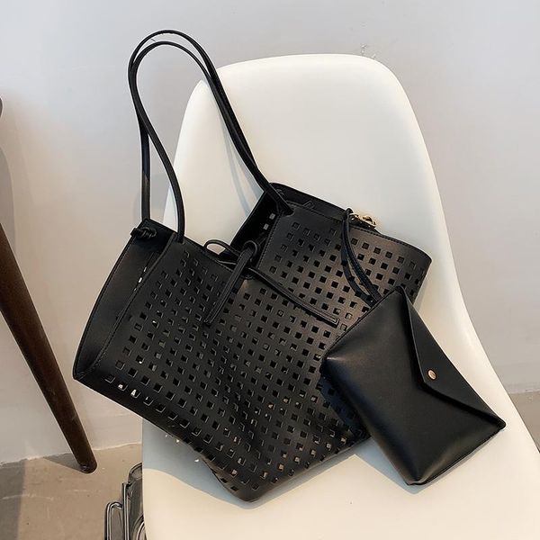 evening bags hollow 2 piece tote bag pu women's shoulder large capacity handbag and purse designer vegetable basket female beach
evening bags hollow 2 piece tote bag pu women's shoulder large capacity handbag and purse designer vegetable basket female beach