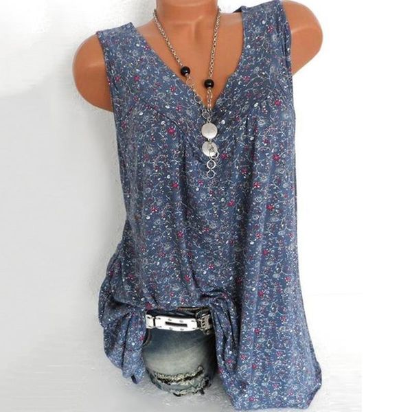 women's t-shirt plus size floral shirt for ladies fashion v neck printed tank casual loose sleeveless women tee blouse ll4, White
women's t-shirt plus size floral shirt for ladies fashion v neck printed tank casual loose sleeveless women tee blouse ll4, White