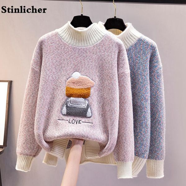 women's sweaters autumn winter cute turtleneck women pullovers fashion long sleeve letter loose knit wool sweater casual, White;black
women's sweaters autumn winter cute turtleneck women pullovers fashion long sleeve letter loose knit wool sweater casual, White;black