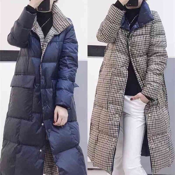 off seasdouble side down jacket medium long new fashion women's dress white duck over knee coat, Black
off seasdouble side down jacket medium long new fashion women's dress white duck over knee coat, Black