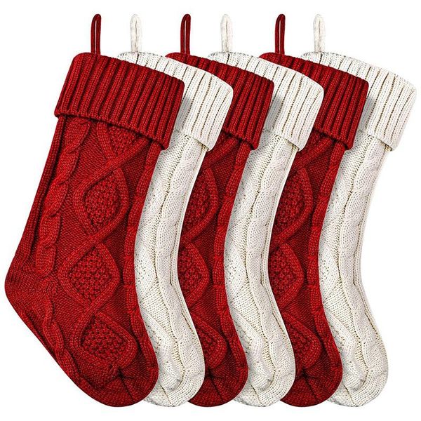 christmas decorations 6pcs stockings large knitted xmas 18 inches fireplace hanging for family holiday
christmas decorations 6pcs stockings large knitted xmas 18 inches fireplace hanging for family holiday
