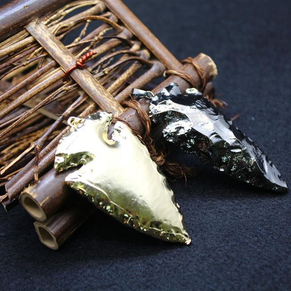 pendant necklaces natural stone gold color black obsidian arrowhead suspension raw quartz clear crystal women necklace healing, Silver
pendant necklaces natural stone gold color black obsidian arrowhead suspension raw quartz clear crystal women necklace healing, Silver