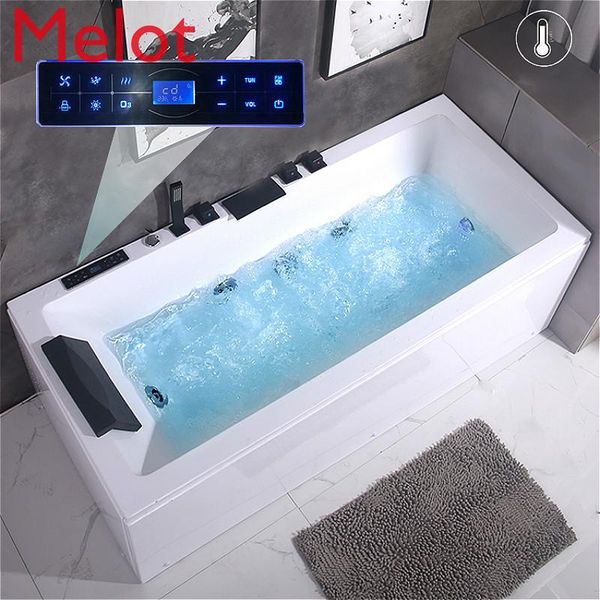 high-end smart surfing massage bathtub acrylic household small bath constant temperature large accessory set
high-end smart surfing massage bathtub acrylic household small bath constant temperature large accessory set