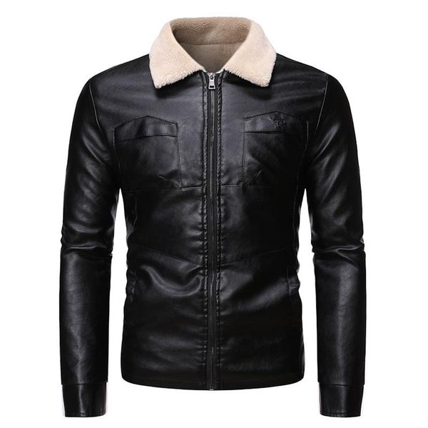 autumn and winter men's plus velvet thickened fur one leather jacket lamb coat trendy pu jackets, Black;brown
autumn and winter men's plus velvet thickened fur one leather jacket lamb coat trendy pu jackets, Black;brown