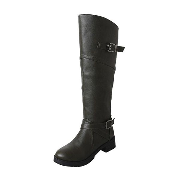 boots women leather knight buckle ladies faux flat shoes snowboots waterproof over knee winter, Black
boots women leather knight buckle ladies faux flat shoes snowboots waterproof over knee winter, Black