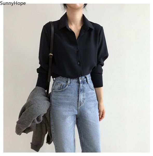 women's jackets shirt classic chiffon blouse female plus size loose long sleeve shirts lady simple style clothes blusas, Black;brown
women's jackets shirt classic chiffon blouse female plus size loose long sleeve shirts lady simple style clothes blusas, Black;brown