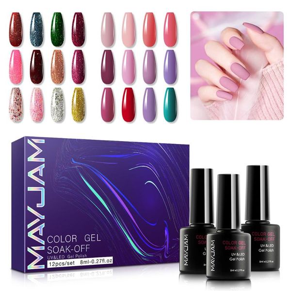 nail polish semi-permanent gel kit 8ml 12pcs set of varnishes for nails coat soak off uv led long lasting design
nail polish semi-permanent gel kit 8ml 12pcs set of varnishes for nails coat soak off uv led long lasting design