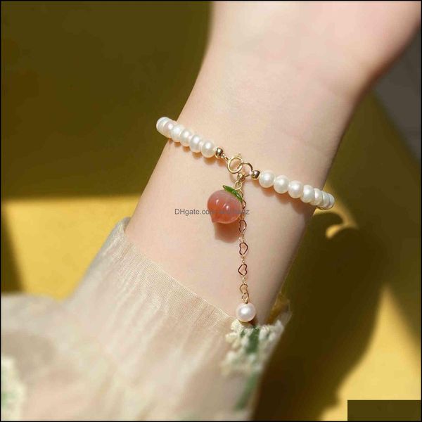 charm bracelets jewelry bracelet peach human female 2021 south danshui pearl design by niche forest drop delivery mlo1g, Golden;silver
charm bracelets jewelry bracelet peach human female 2021 south danshui pearl design by niche forest drop delivery mlo1g, Golden;silver