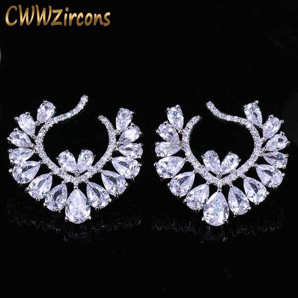 brand women jewelry silver color gorgeous luxury cubic zirconia big flower stud earrings cz394 210714, Golden;silver
brand women jewelry silver color gorgeous luxury cubic zirconia big flower stud earrings cz394 210714, Golden;silver