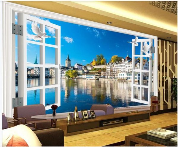 wallpapers custom mural 3d wall paper windows european architecture landscape home decor po wallpaper in the living room
wallpapers custom mural 3d wall paper windows european architecture landscape home decor po wallpaper in the living room