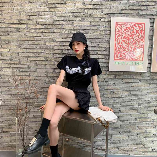 women's t-shirt eyelash kawaii t shirt women korean fashion crewneck black summer short sleeve tees casual tshirts designer cl, White
women's t-shirt eyelash kawaii t shirt women korean fashion crewneck black summer short sleeve tees casual tshirts designer cl, White