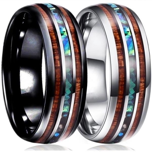 8mm fashion couple rings tungsten carbide steel wood abalone shell ring for men jewelry women wedding band, Slivery;golden
8mm fashion couple rings tungsten carbide steel wood abalone shell ring for men jewelry women wedding band, Slivery;golden