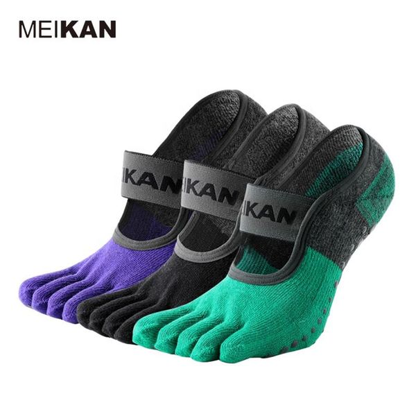 sports socks meikan 2 pairs yoga five toe grip for women anti-slip soft silicone sole pilates gym dance sock, Black
sports socks meikan 2 pairs yoga five toe grip for women anti-slip soft silicone sole pilates gym dance sock, Black
