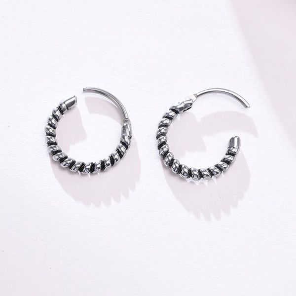hoop & huggie 2021 titanium steel and stainless twist earrings retro color men's simple old fashion hip-hop jewelry, Golden;silver
hoop & huggie 2021 titanium steel and stainless twist earrings retro color men's simple old fashion hip-hop jewelry, Golden;silver