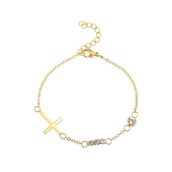 charm bracelets stainless steel faith cross bracelet crystal link as christmas day gift beach girl woman accessories, Golden;silver
charm bracelets stainless steel faith cross bracelet crystal link as christmas day gift beach girl woman accessories, Golden;silver