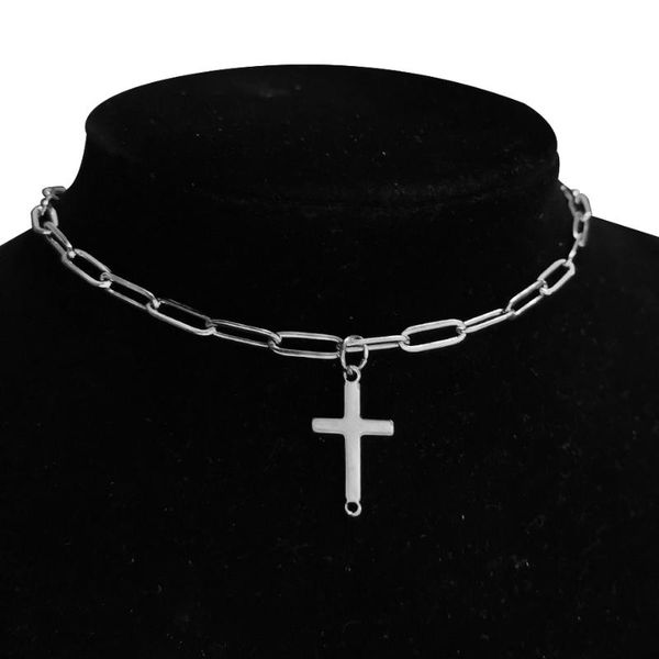 chains punk clavicle chain choker necklace collar statement fashion stainless steel key cross pendant necklaces for women jewelry, Silver
chains punk clavicle chain choker necklace collar statement fashion stainless steel key cross pendant necklaces for women jewelry, Silver