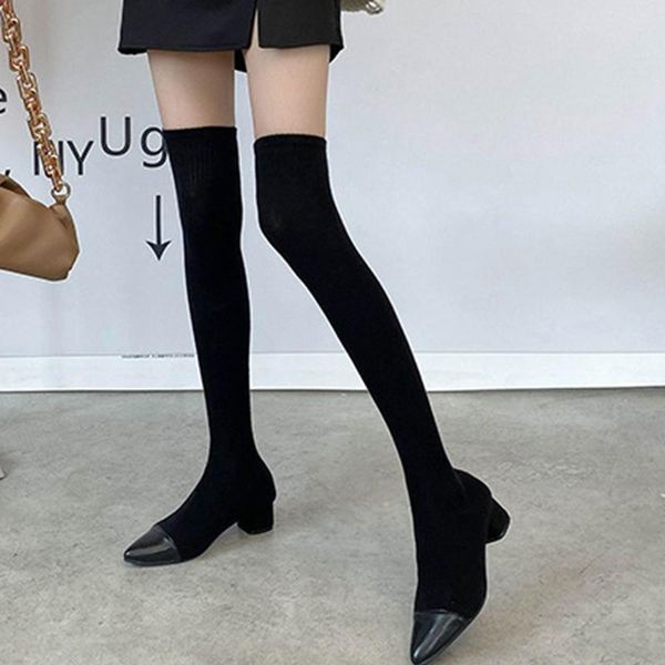 boots fashion sock for women stretch knitted over the knee long autumn ladies thick heels shoes 2021 slip on female, Black
boots fashion sock for women stretch knitted over the knee long autumn ladies thick heels shoes 2021 slip on female, Black