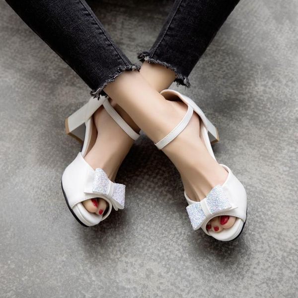dress shoes pxelena sweet bow pendant high heels sandals female thick heel paltform buckle fish mouth wedding white small big size, Black
dress shoes pxelena sweet bow pendant high heels sandals female thick heel paltform buckle fish mouth wedding white small big size, Black