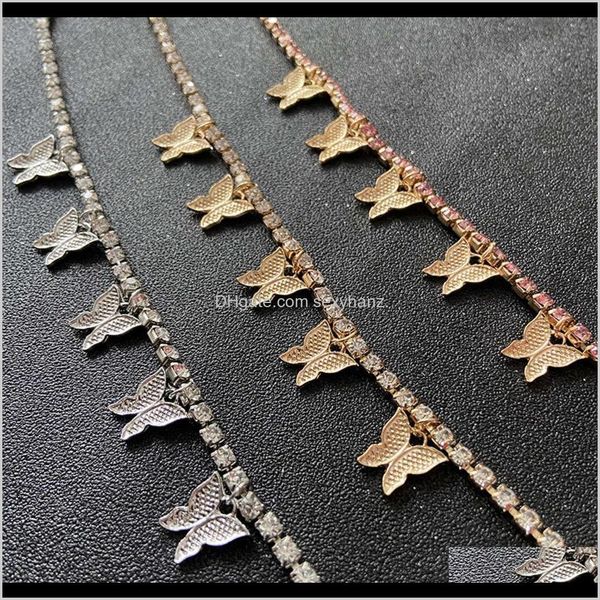 anklets drop delivery 2021 yichen butterfly shining crystal diamond anklet fashion womens jewelry accessories 0v9iw, Red;blue
anklets drop delivery 2021 yichen butterfly shining crystal diamond anklet fashion womens jewelry accessories 0v9iw, Red;blue