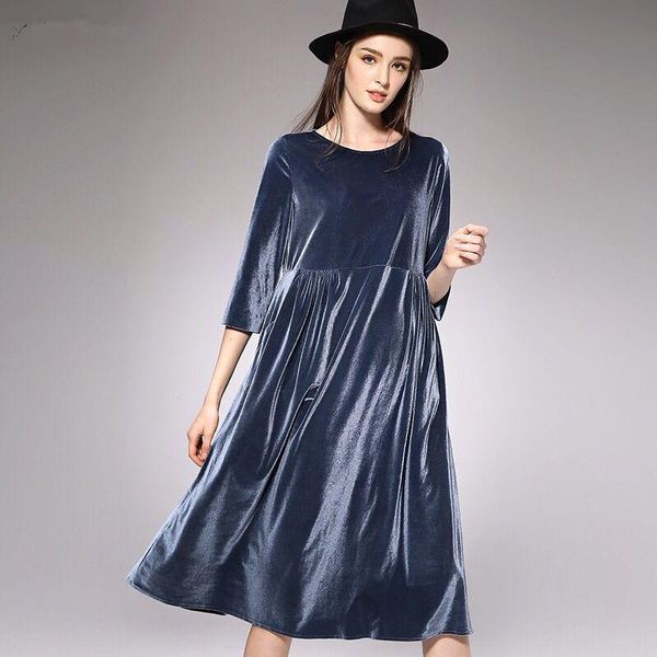 casual dresses plus size -6xl 7xl women autumn three quarter velvet dress fashion elegant formal spring party velure black,red,blue, Black;gray
casual dresses plus size -6xl 7xl women autumn three quarter velvet dress fashion elegant formal spring party velure black,red,blue, Black;gray