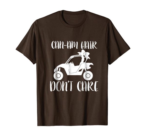 can-am hair don't care t-shirt, White;black