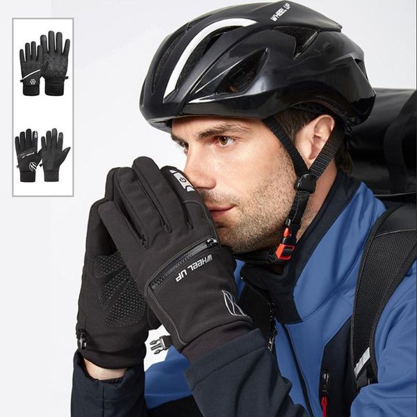 cycling gloves winter keep warm full finger men women touch screen non-slip wear-resistant zipper sports guantes, Black
cycling gloves winter keep warm full finger men women touch screen non-slip wear-resistant zipper sports guantes, Black