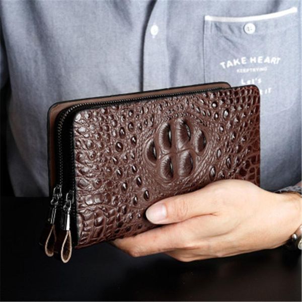 wallets men luxury wallet black leather clutch bag business double zipper crocodile pattern coin purse hombre billeteras1, Red;black
wallets men luxury wallet black leather clutch bag business double zipper crocodile pattern coin purse hombre billeteras1, Red;black