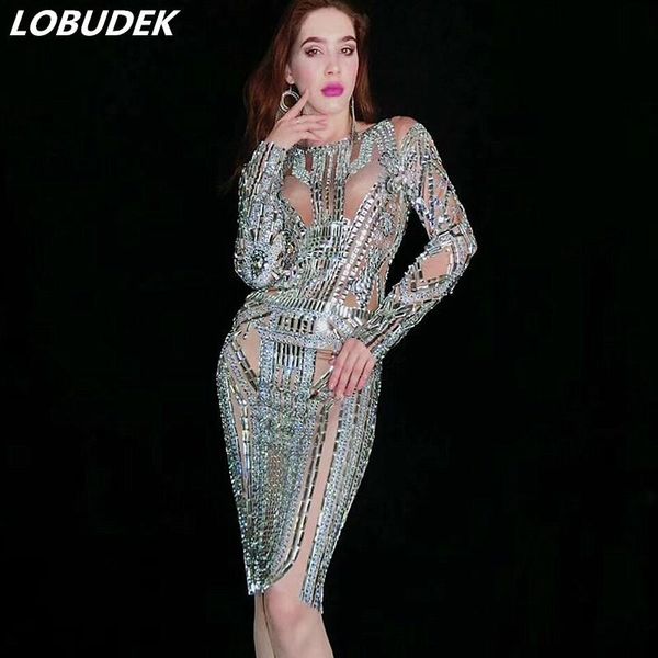 casual dresses full rhinestones stretch short dress women prom birthday celebration one piece singer host nightclub crystals costume, Black;gray
casual dresses full rhinestones stretch short dress women prom birthday celebration one piece singer host nightclub crystals costume, Black;gray