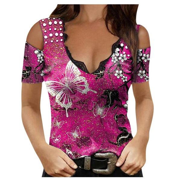 women's blouses & shirts and women casual short sleeve v neck blouse plus size butterfly print 2021 fashion womens summer, White
women's blouses & shirts and women casual short sleeve v neck blouse plus size butterfly print 2021 fashion womens summer, White